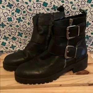 Black Motorcycle Boots